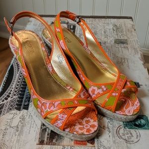 J.Crew Espadrille Wedge shoe - size 9